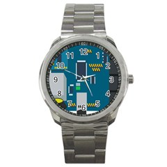 Amphisbaena Two Platform Dtn Node Vector File Sport Metal Watch by Sapixe