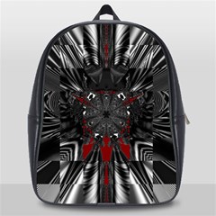 Abstract-artwork-art-fractal School Bag (large) by Sudhe