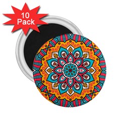 Mandala Spirit 2 25  Magnets (10 Pack)  by zappwaits