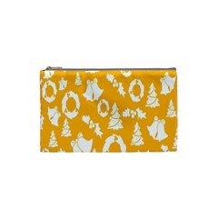 Backdrop-yellow-white Cosmetic Bag (small)