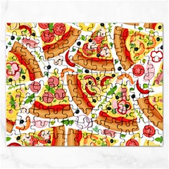 Pizza Love Rectangular Jigsaw Puzzl by designsbymallika