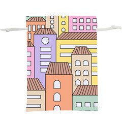 Houses City Architecture Building  Lightweight Drawstring Pouch (xl) by Sapixe