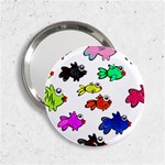 Fish Fishes Marine Life Swimming Water 2.25  Handbag Mirrors Front