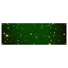 Background-star -green Banner And Sign 12  X 4 