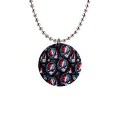 Grateful Dead Pattern 1  Button Necklace by Jancukart