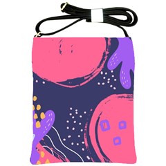 Abstract Background Shapes Banner Shoulder Sling Bag by Amaryn4rt