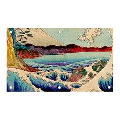 Wave Japanese Mount Fuji Banner And Sign 5  X 3  by Wegoenart