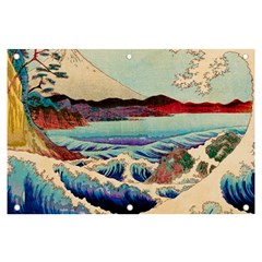 Wave Japanese Mount Fuji Banner And Sign 6  X 4  by Wegoenart