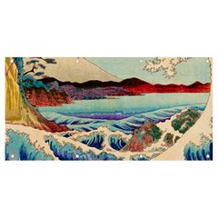 Wave Japanese Mount Fuji Banner And Sign 8  X 4  by Wegoenart