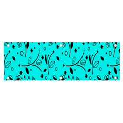 Flower Texture Textile Banner And Sign 6  X 2  by artworkshop