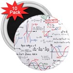 Math Formula Pattern 3  Magnets (10 pack)  Front