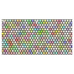 Honeycomb Art Pattern Design Background Banner And Sign 4  X 2  by Wegoenart