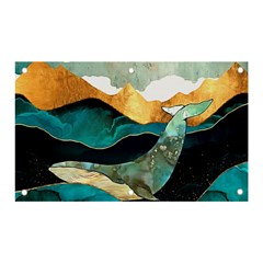 Ocean Whale Painting Sea Undersea Banner And Sign 5  X 3  by Wegoenart