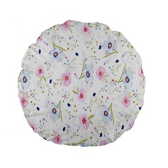 Background-flower Beatiful Standard 15  Premium Round Cushions