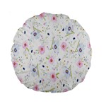 Background-flower Beatiful Standard 15  Premium Round Cushions Front