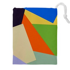 Illustration Colored Paper Abstract Background Drawstring Pouch (5xl)