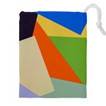 Illustration Colored Paper Abstract Background Drawstring Pouch (5XL) Front