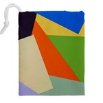 Illustration Colored Paper Abstract Background Drawstring Pouch (5XL) Back