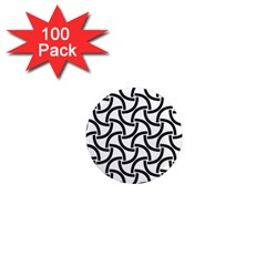 Background Monochrome Geometric 1  Mini Magnets (100 Pack)  by Wegoenart