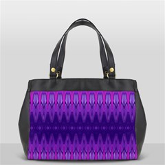 Illustration Purple Abstract Wallpaper Pattern Abstract Oversize Office Handbag (2 Sides) by Sudhe