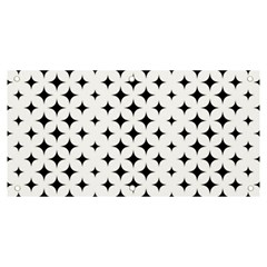 Pattern-whit Star Black Banner And Sign 6  X 3 