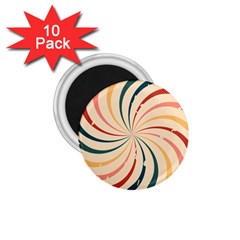 Swirl Star Pattern Texture Old 1 75  Magnets (10 Pack)  by Ravend