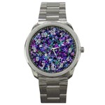 Background-christmas-star-advent Sport Metal Watch Front