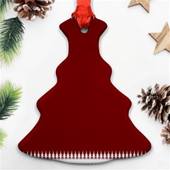 Christmas Red Graphic Ornament (christmas Tree) 