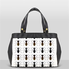 Ant Insect Pattern Cartoon Ants Oversize Office Handbag (2 Sides) by Ravend