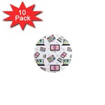 Computer Technology Communication 1  Mini Magnet (10 pack)  Front