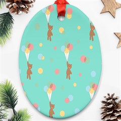 Bear 6 Ornament (oval)