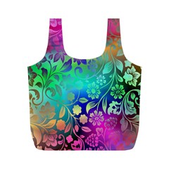 Flower Nature Petal  Blossom Full Print Recycle Bag (m) by Ravend