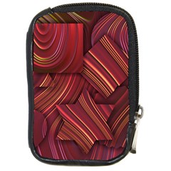 Shapes Shape Spiral Pattern Swirls Swril Compact Camera Leather Case by Wegoenart