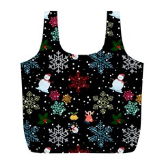 Christmas Thanksgiving Pattern Full Print Recycle Bag (l) by Ravend