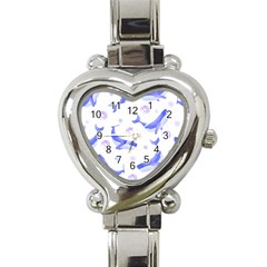 Whale Fish Sea Pattern Mammal Ocean Heart Italian Charm Watch by Ravend