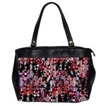 Flower black Oversize Office Handbag (One Side) Front