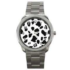 Black And White Spots Sport Metal Watch by ConteMonfrey