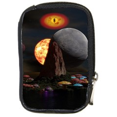 Eye Of Sauron Space Mushroom Moon Compact Camera Leather Case by Wegoenart