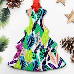 Sheets Drawing Pattern Nature Ornament (christmas Tree) 