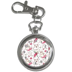 Cute-animals-seamless-pattern-kawaii-doodle-style Key Chain Watches by Jancukart