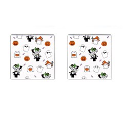 Halloween Jack O Lantern Vector Cufflinks (square) by Ravend