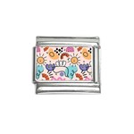 Abstract Doodle Pattern Italian Charm (9mm) Front