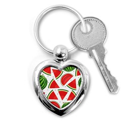 Watermelon Cuties White Key Chain (heart) by ConteMonfrey