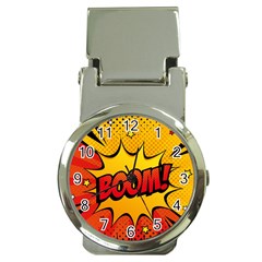 Explosion Boom Pop Art Style Money Clip Watches by Wegoenart