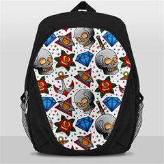 Full Color Flash Tattoo Patterns Backpack Bag by Wegoenart