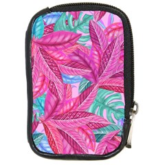 Sheets Tropical Reason Print Pattern Design Compact Camera Leather Case by Wegoenart