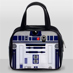 Robot R2d2 R2 D2 Pattern Classic Handbag (two Sides) by Jancukart