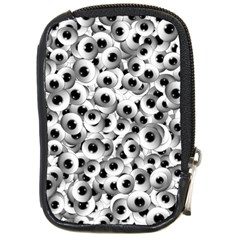 Eyes Drawing Motif Random Pattern Compact Camera Leather Case by dflcprintsclothing