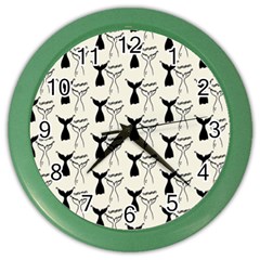 Black And White Mermaid Tail Color Wall Clock by ConteMonfrey