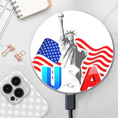 New York City Holiday United States Usa Wireless Charger by Jancukart